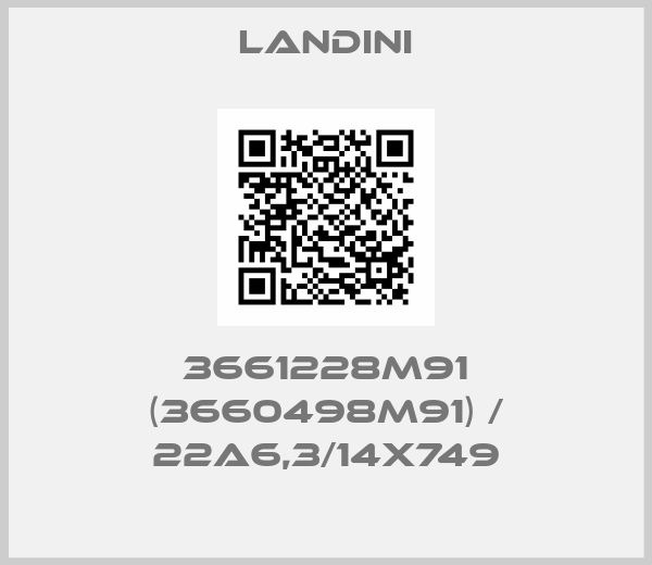 Landini-3661228M91 (3660498M91) / 22A6,3/14X749