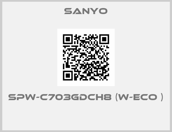 Sanyo-SPW-C703GDCH8 (W-ECO ) 