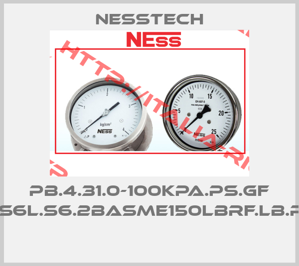 Nesstech-PB.4.31.0-100KPa.PS.GF CSK.S6L.S6.2BASME150LbRF.LB.PF.05 
