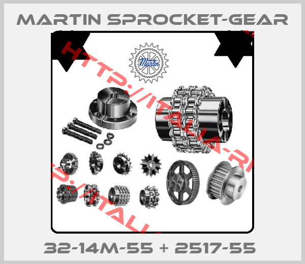 MARTIN SPROCKET-GEAR-32-14M-55 + 2517-55 