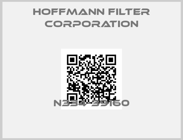 Hoffmann Filter Corporation-N334-39160