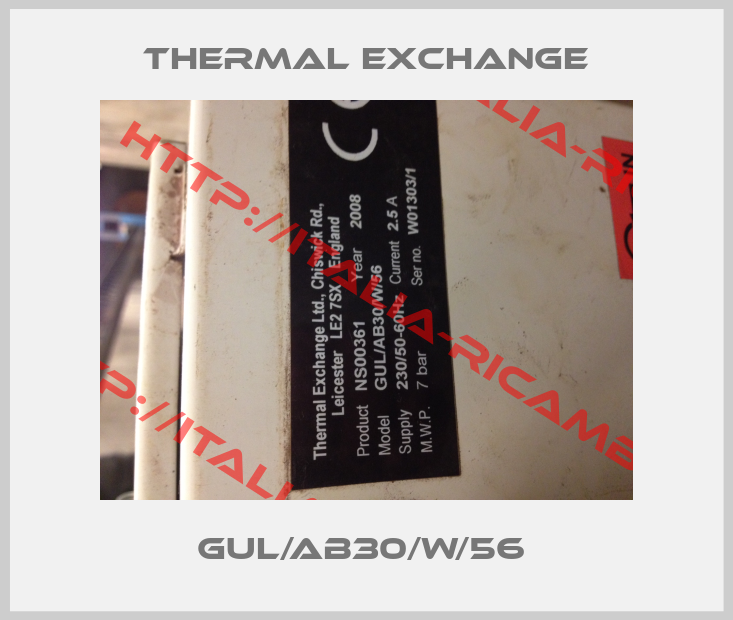 Thermal Exchange-GUL/AB30/W/56 