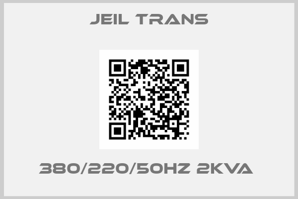 Jeil Trans-380/220/50HZ 2KVA 