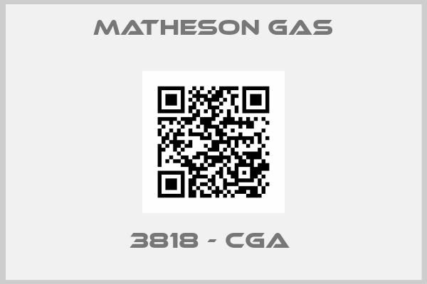 Matheson Gas-3818 - CGA 