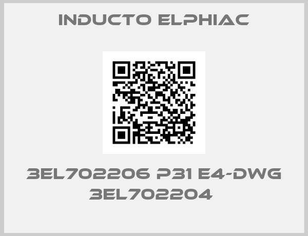 Inducto Elphiac-3EL702206 P31 E4-DWG 3EL702204 