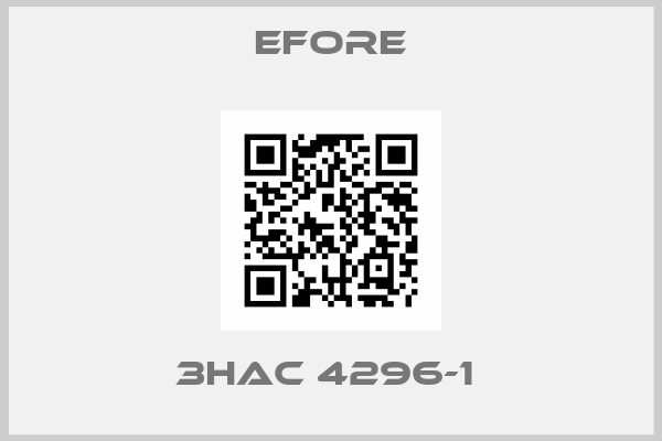Efore-3HAC 4296-1 