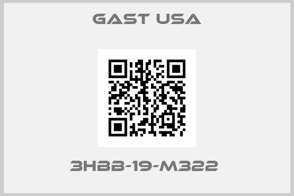 Gast USA-3HBB-19-M322 