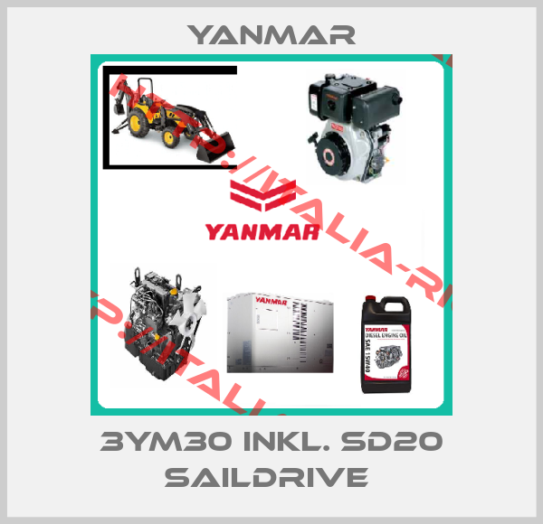 Yanmar-3YM30 INKL. SD20 SAILDRIVE 