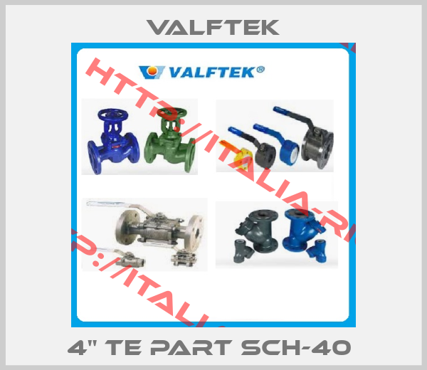 Valftek-4" TE PART SCH-40 