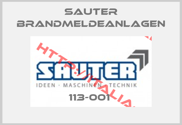 Sauter Brandmeldeanlagen-113-001 