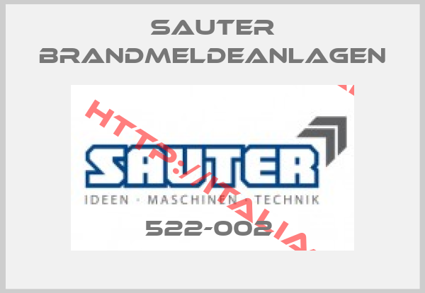 Sauter Brandmeldeanlagen-522-002 