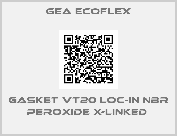 GEA Ecoflex-gasket VT20 Loc-in NBR peroxide x-linked 