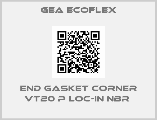 GEA Ecoflex-end gasket corner VT20 P Loc-in NBR 