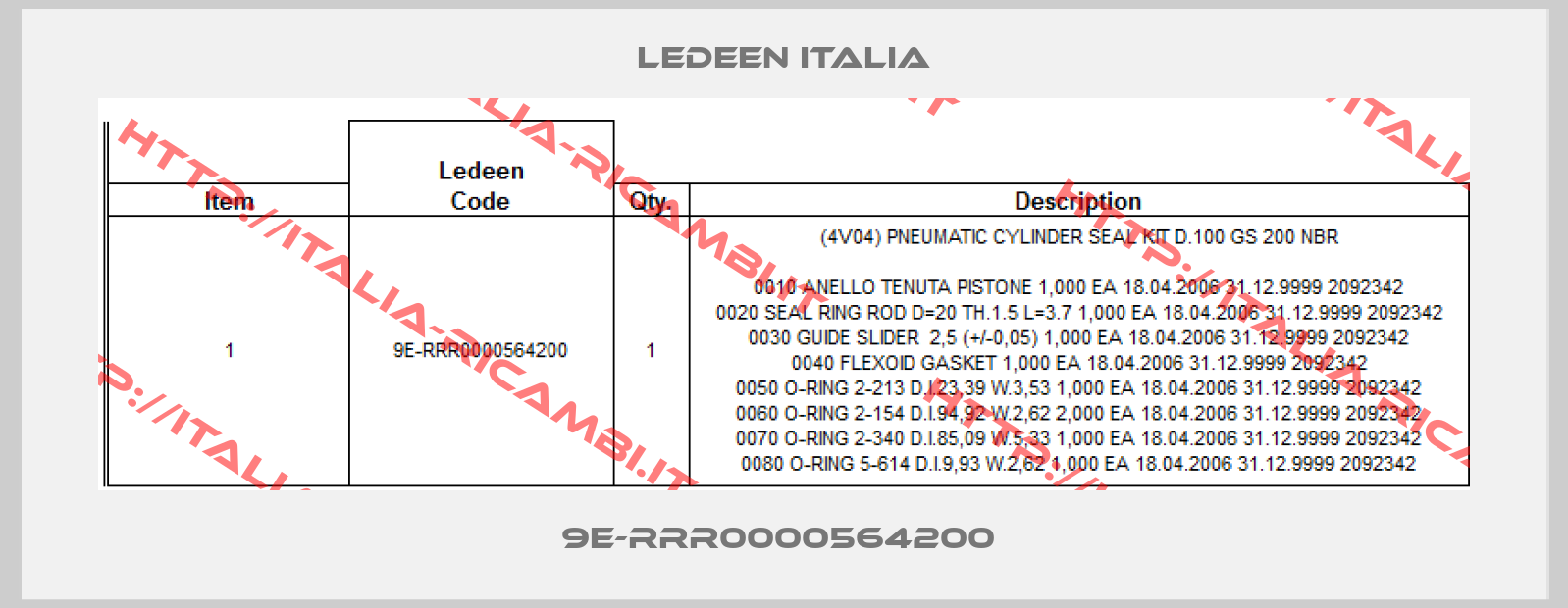 LEDEEN ITALIA-9E-RRR0000564200 