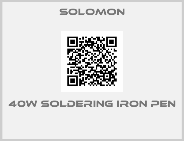 Solomon-40W SOLDERING IRON PEN 
