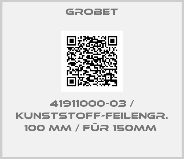 Grobet-41911000-03 / Kunststoff-Feilengr. 100 mm / Für 150mm 