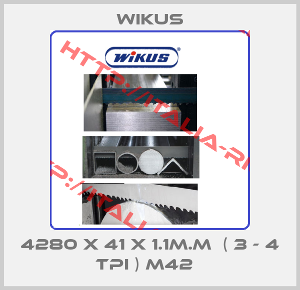 Wikus-4280 X 41 X 1.1M.M  ( 3 - 4 TPI ) M42  