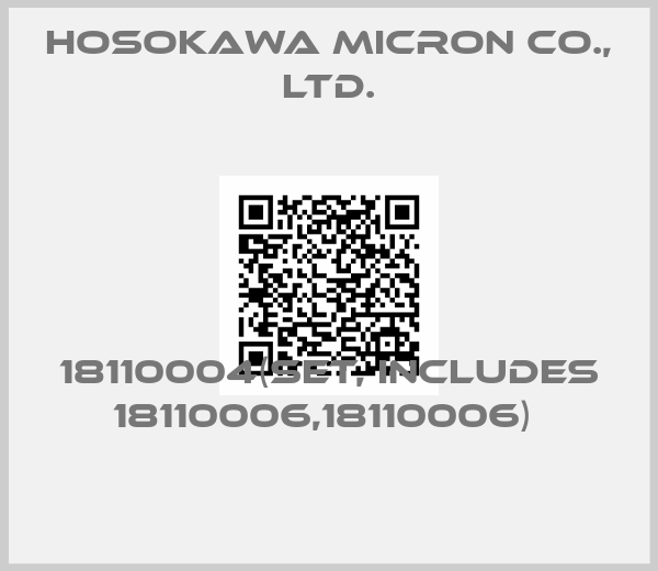 Hosokawa Micron Co., Ltd.-18110004(set, includes 18110006,18110006) 
