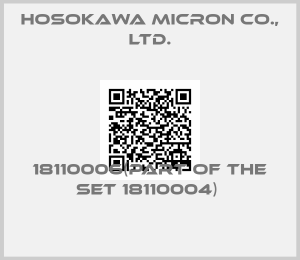 Hosokawa Micron Co., Ltd.-18110006(part of the set 18110004) 