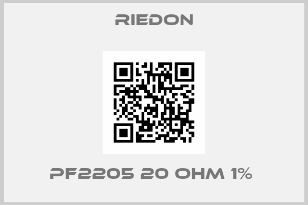 Riedon-PF2205 20 OHM 1% 