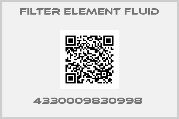 Filter Element Fluid-4330009830998 