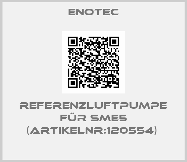 Enotec-Referenzluftpumpe für SME5 (Artikelnr:120554) 