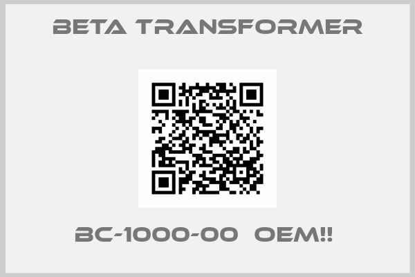 BETA Transformer-BC-1000-00  OEM!! 