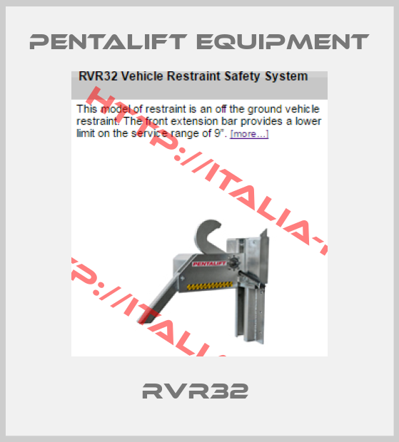 Pentalift Equipment-RVR32 