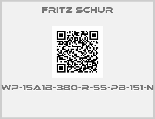 Fritz Schur-WP-15A1B-380-R-55-PB-151-N 