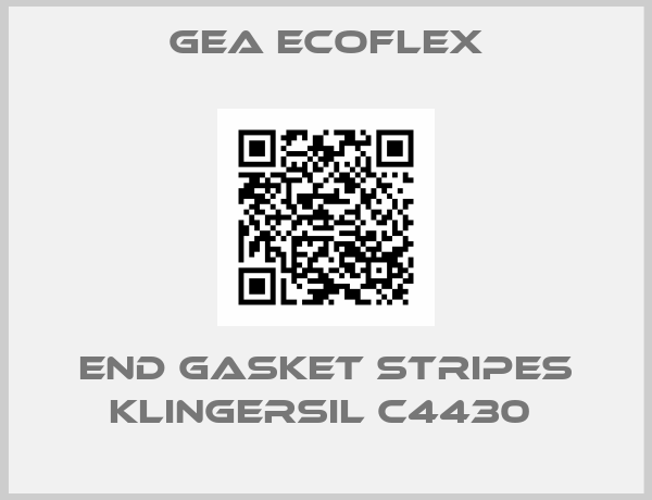 GEA Ecoflex-End gasket stripes KLINGERSIL C4430 