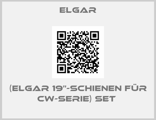 Elgar-(Elgar 19"-Schienen für CW-Serie) SET 
