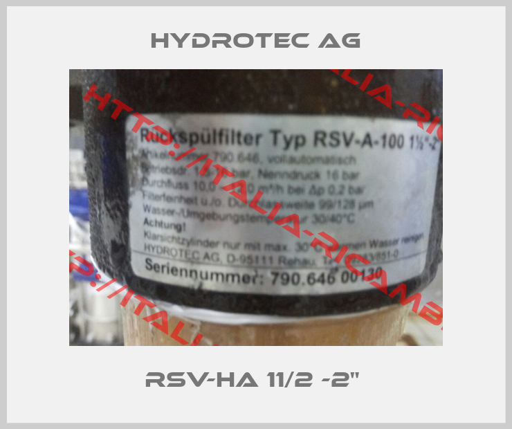 HYDROTEC AG-RSV-HA 11/2 -2" 