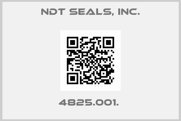 NDT Seals, Inc.-4825.001. 