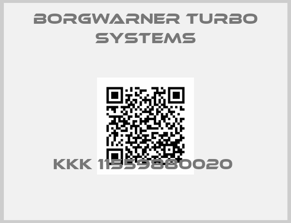 Borgwarner turbo systems-KKK 11559880020 