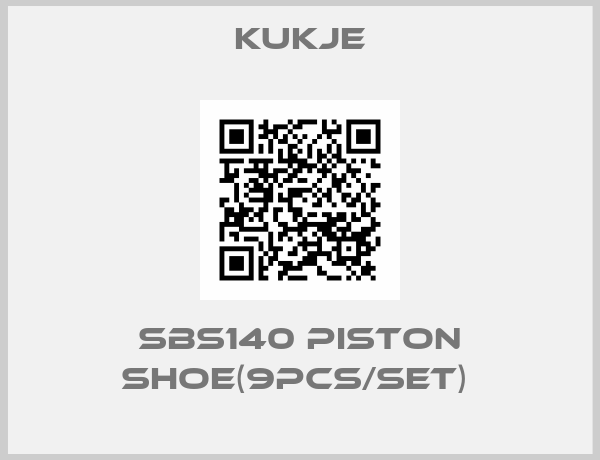 Kukje-SBS140 PISTON SHOE(9PCS/SET) 
