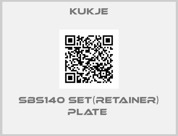 Kukje-SBS140 SET(RETAINER) PLATE 
