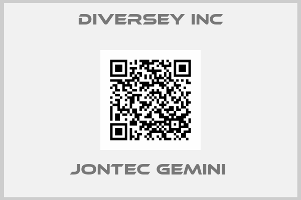 Diversey Inc-Jontec Gemini 