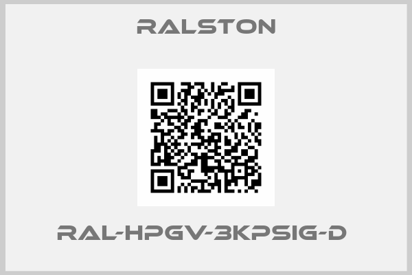 Ralston-RAL-HPGV-3KPSIG-D 