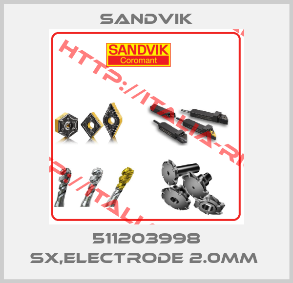 Sandvik-511203998 SX,ELECTRODE 2.0MM 