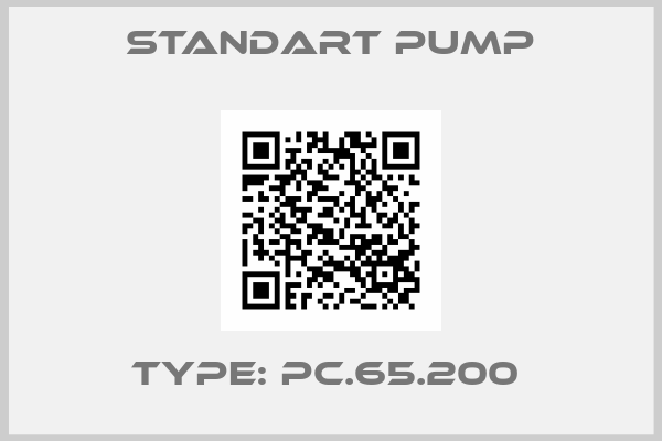 Standart Pump-Type: PC.65.200 