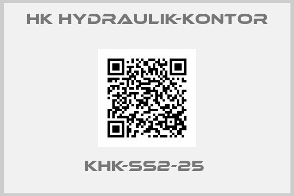 HK HYDRAULIK-KONTOR- KHK-SS2-25 