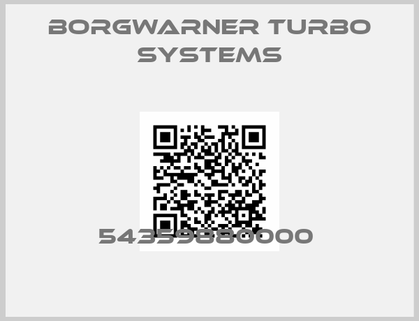 Borgwarner turbo systems-54359880000 