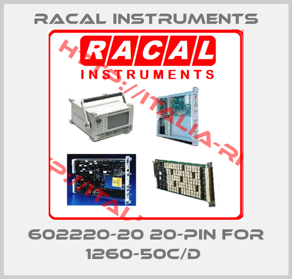 RACAL INSTRUMENTS-602220-20 20-PIN FOR 1260-50C/D 