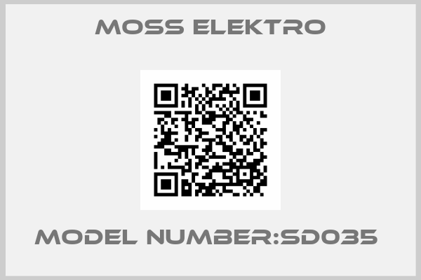 Moss Elektro-Model Number:SD035 