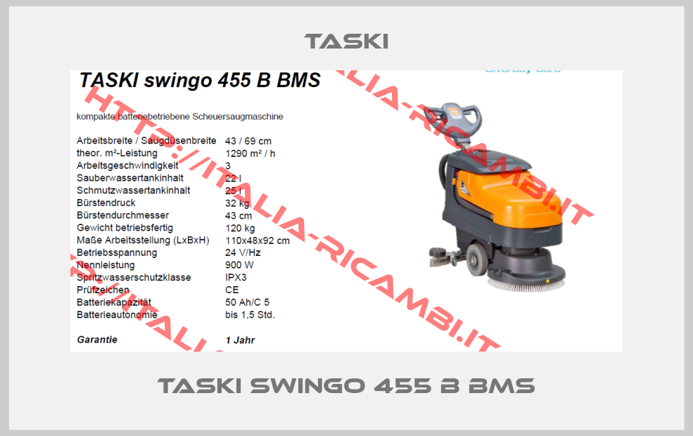 TASKI-TASKI swingo 455 B BMS