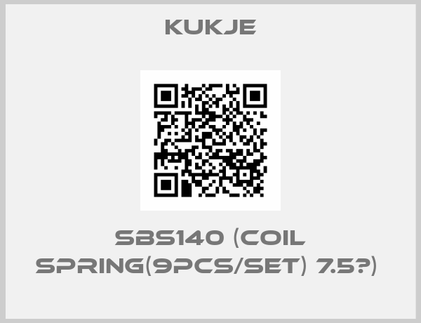 Kukje-SBS140 (COIL SPRING(9PCS/SET) 7.5￠) 