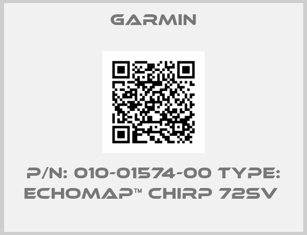 GARMIN-P/N: 010-01574-00 Type: echoMAP™ CHIRP 72sv 