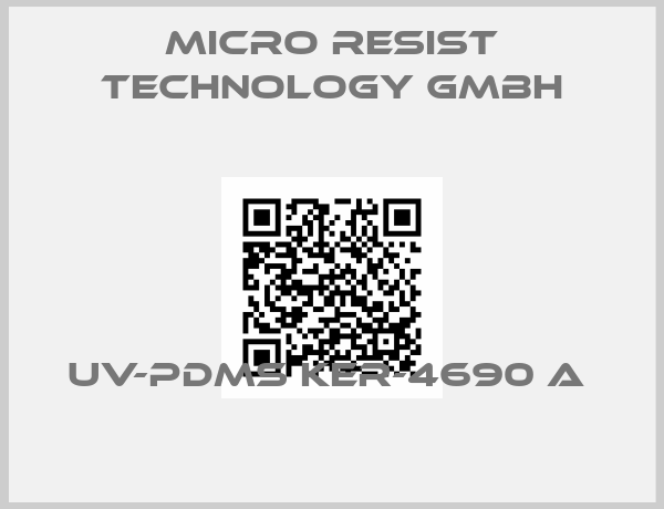 micro resist technology GmbH-UV-PDMS KER-4690 A 