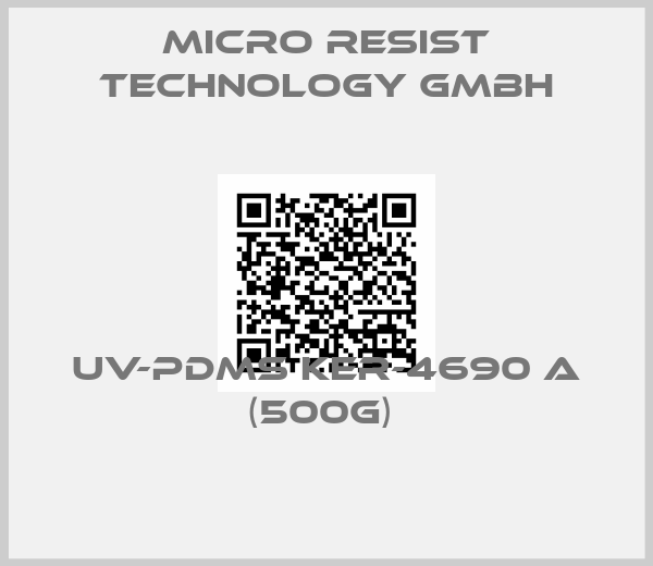 micro resist technology GmbH-UV-PDMS KER-4690 A (500g) 