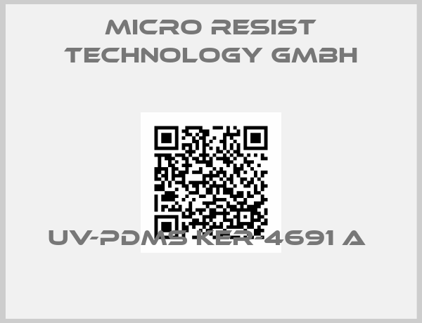 micro resist technology GmbH-UV-PDMS KER-4691 A 